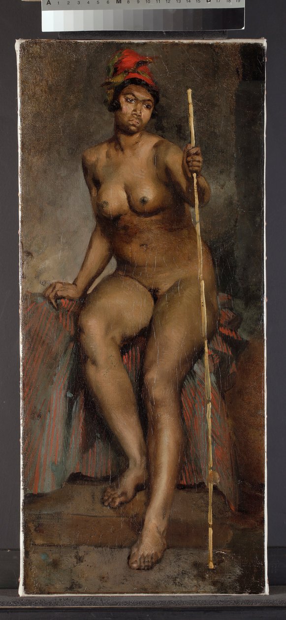 研究黑白混血女人，1820-25 作者 法语学校