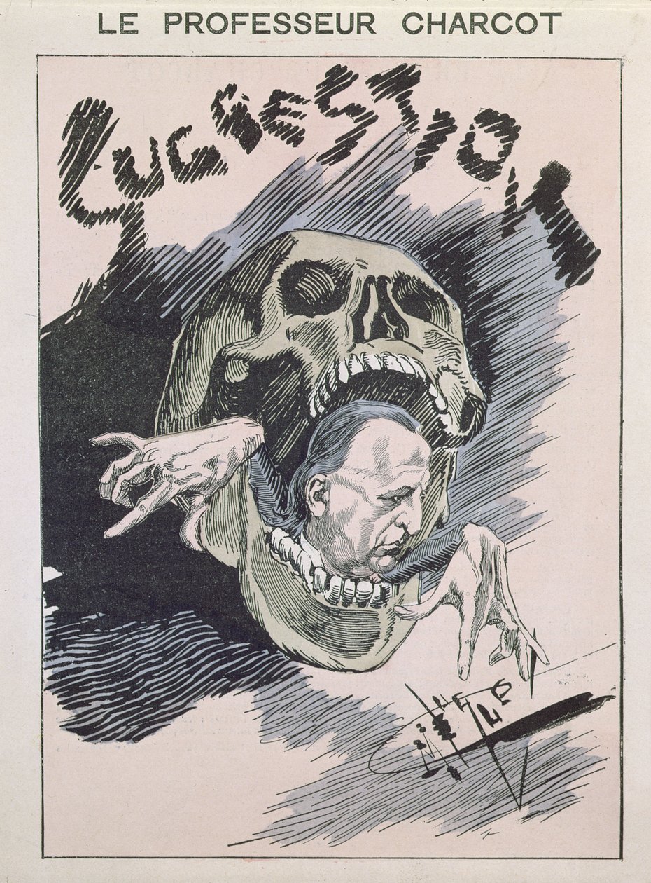 建议，漫画Jean Martin Charcot（1825-93）c.1880-85 作者 法语学校