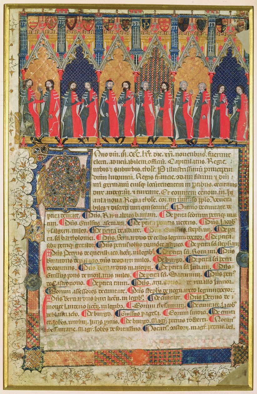 图卢兹的Aldermen，1369 作者 法语学校