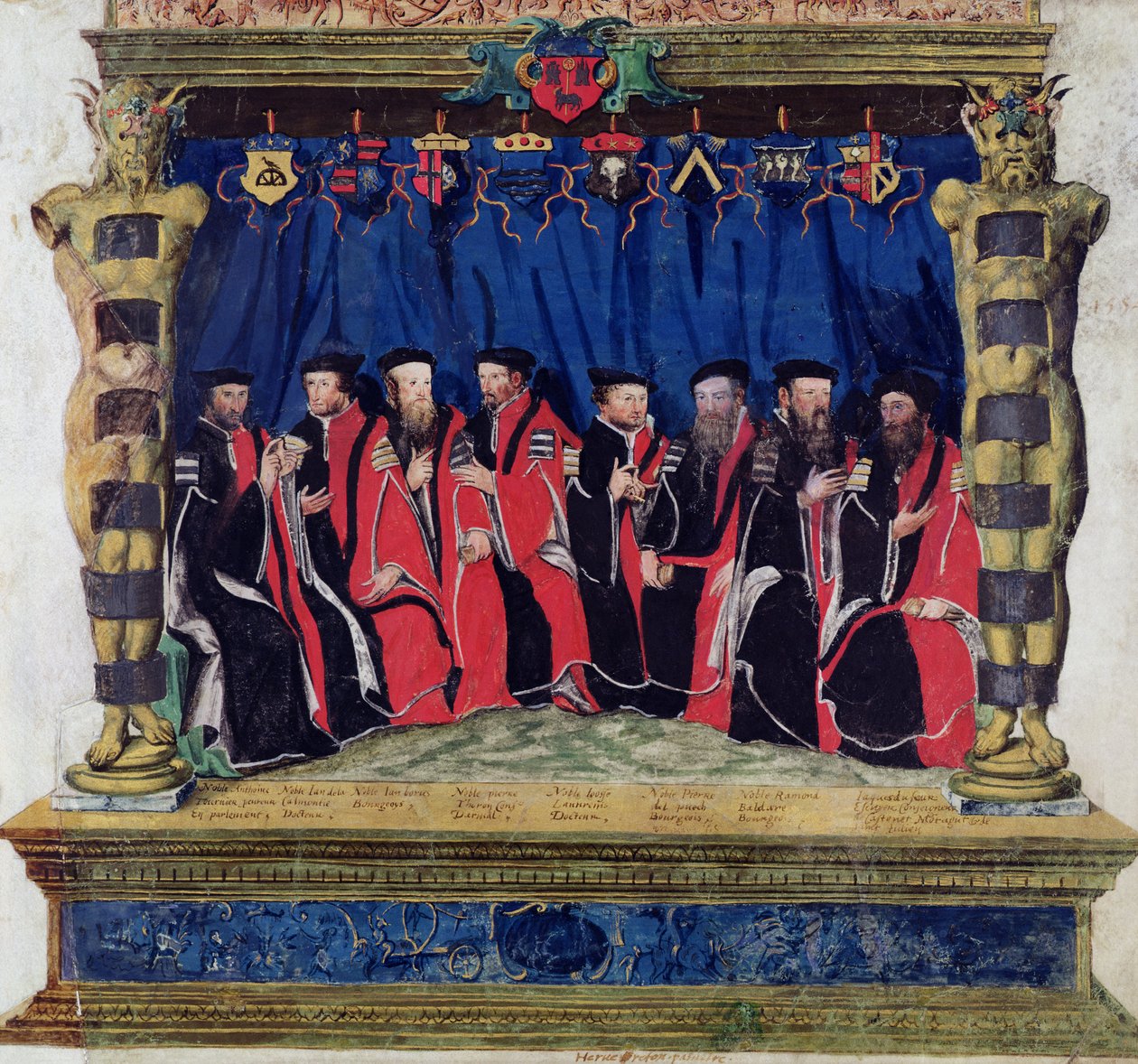 图卢兹的奥尔德曼，1554-55 作者 法语学校