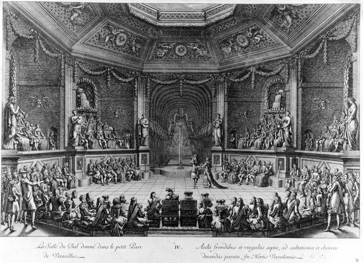 The Ballroom given in the small Parc de Versailles, engraving 1678. 作者 法语学校