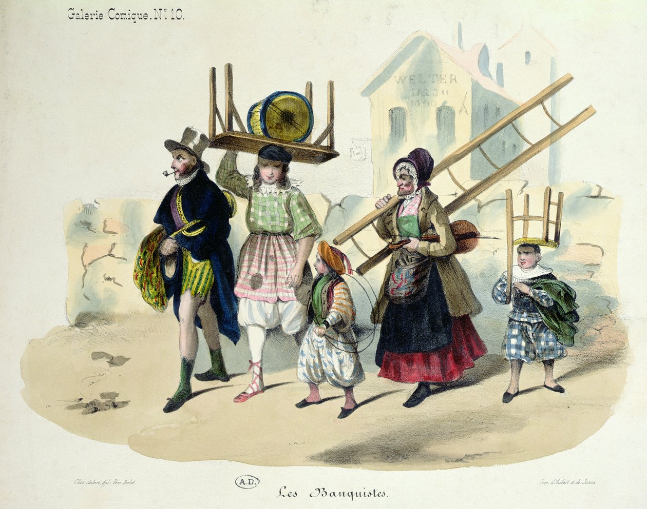 Banquistes，1820-30 作者 法语学校