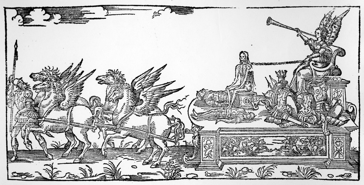 名人战车，是亨利二世胜利的一部分，于1551年出版 作者 法语学校