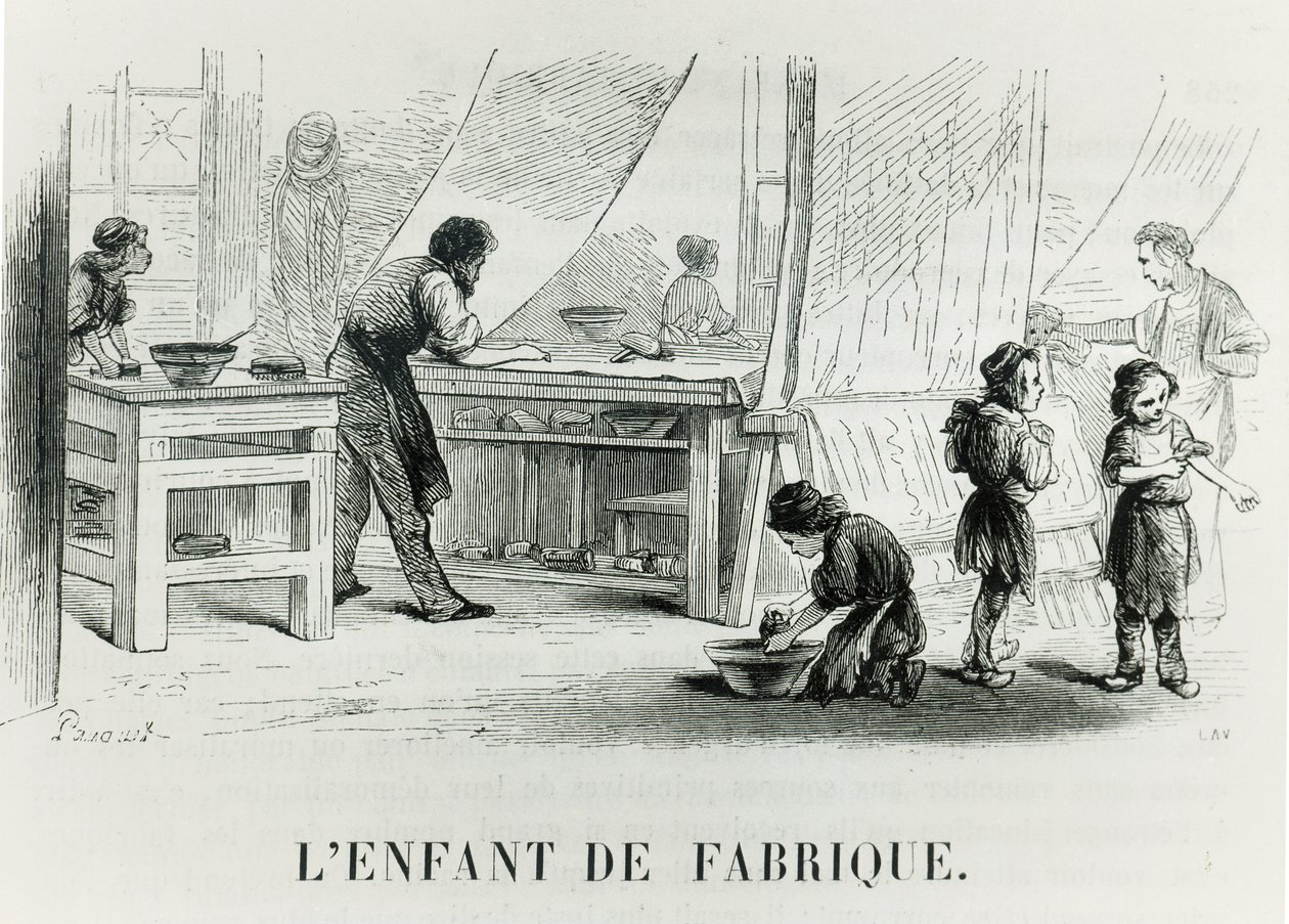 工厂的孩子，c。 1842 作者 法语学校
