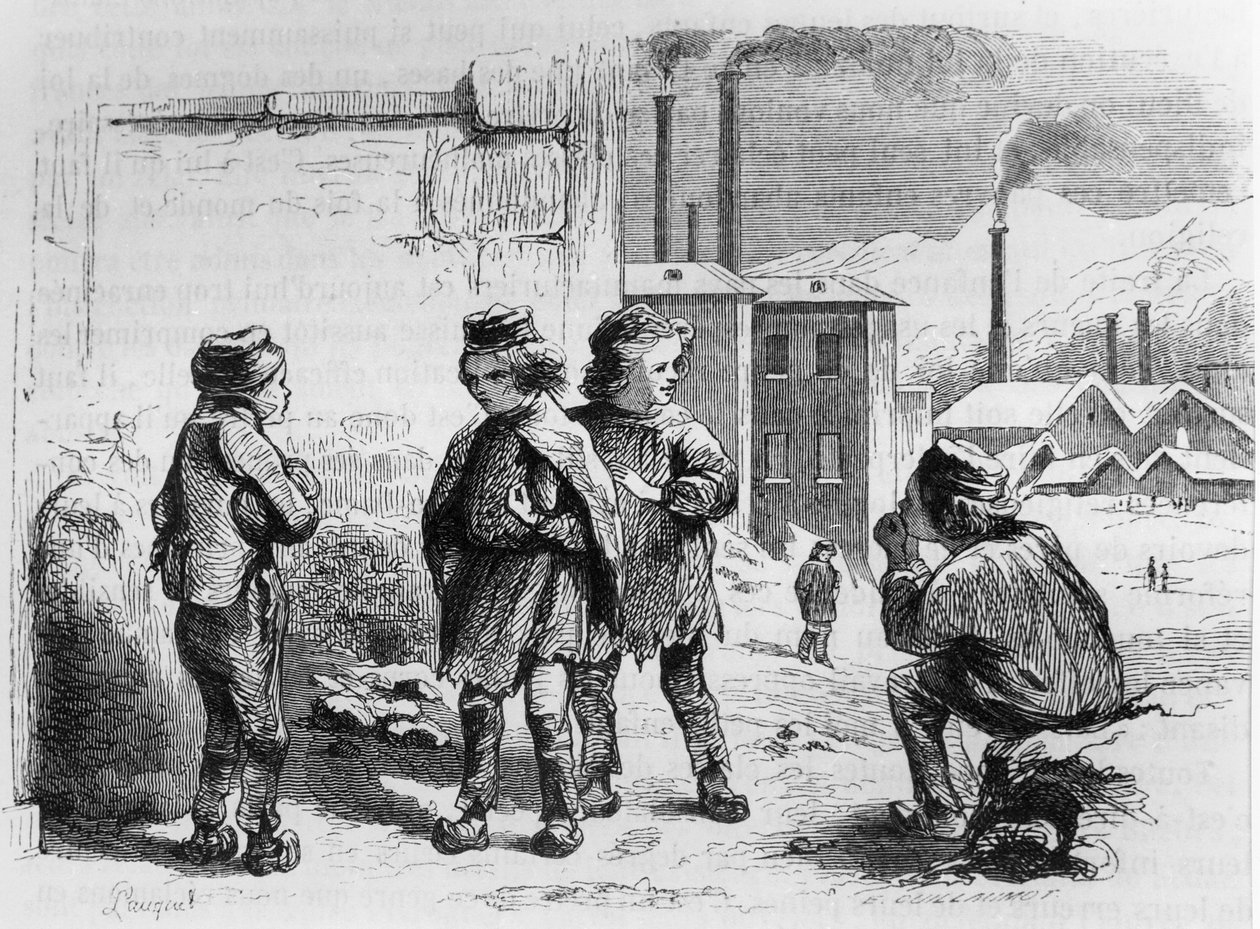 工厂的孩子，1842年 作者 法语学校