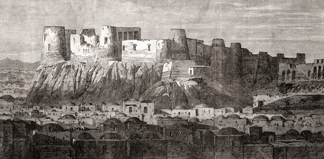阿富汗赫拉特的城堡和Qala Iktyaruddin，来自 "L