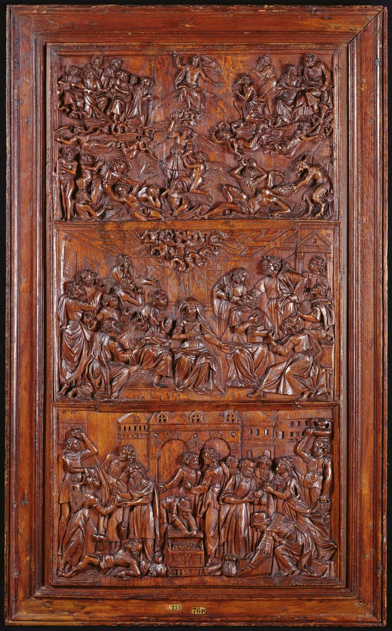 信条，第三小组：最后的审判，五旬节和圣徒的圣餐，1587（木）（另见4140367和414039） 作者 法语学校