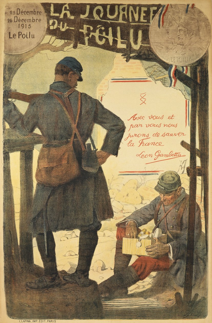 1915年12月25日至26日，Poilu日，1915年 作者 法语学校