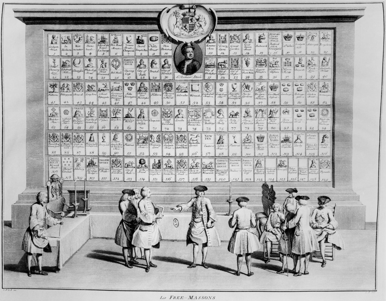 英国共济会小屋，1730年 作者 法语学校