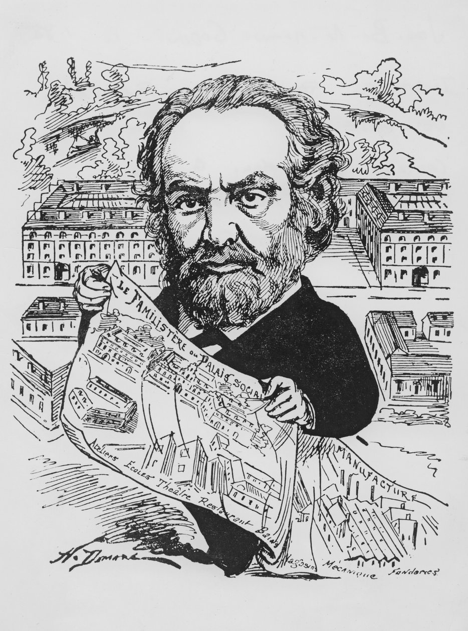Jean-Baptiste Andre Godin（1817-88），来自The Men of Today，c。 1880 作者 法语学校