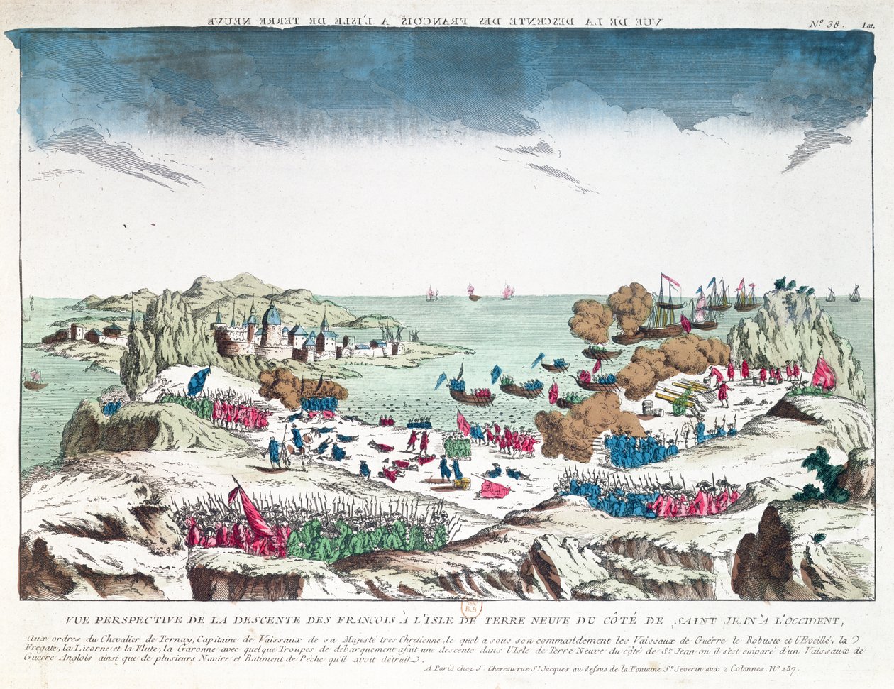 法国人在1762年6月2日在Chevalier du Ternay（1722-80）的指挥下突袭了纽芬兰的圣约翰，结束了18世纪 作者 法语学校