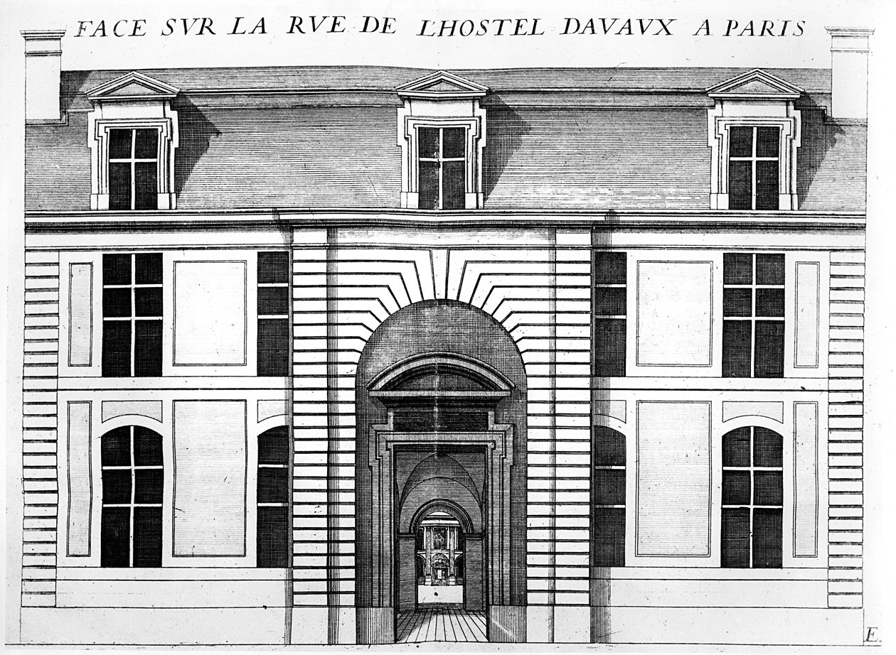 Hotel d&39;Avaux，rue du Temple，巴黎 作者 法语学校
