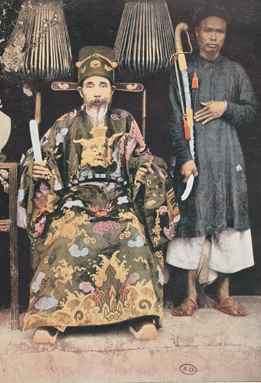 1896年在东京的Kinh Luoc或Emperors Viceroy 作者 法语学校