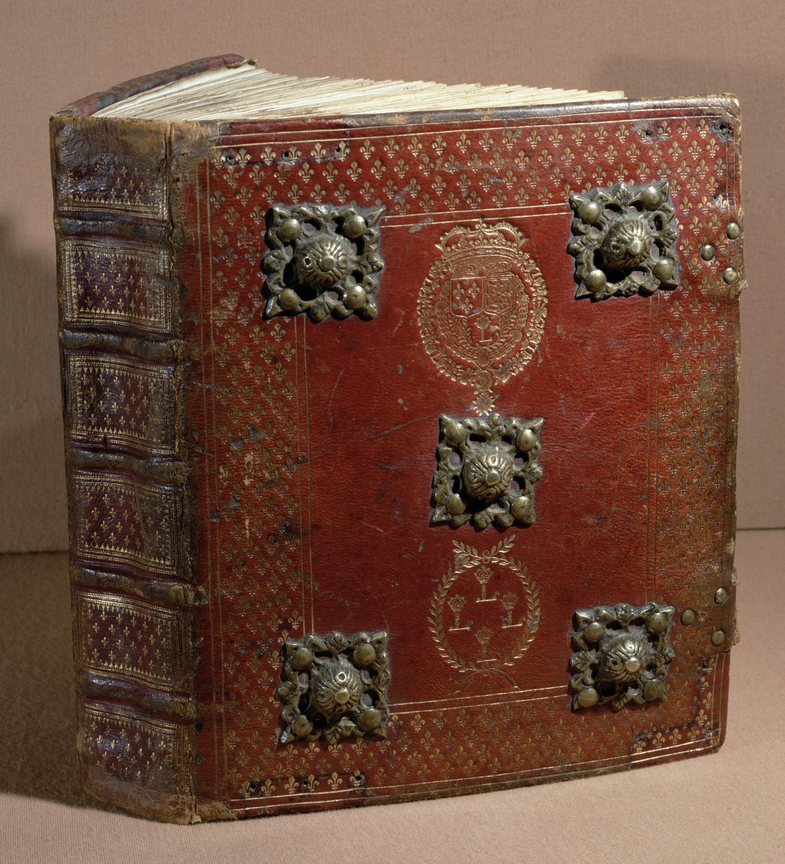 Cour des Comptes的Ferre Book（皮革和牛皮纸） 作者 法语学校