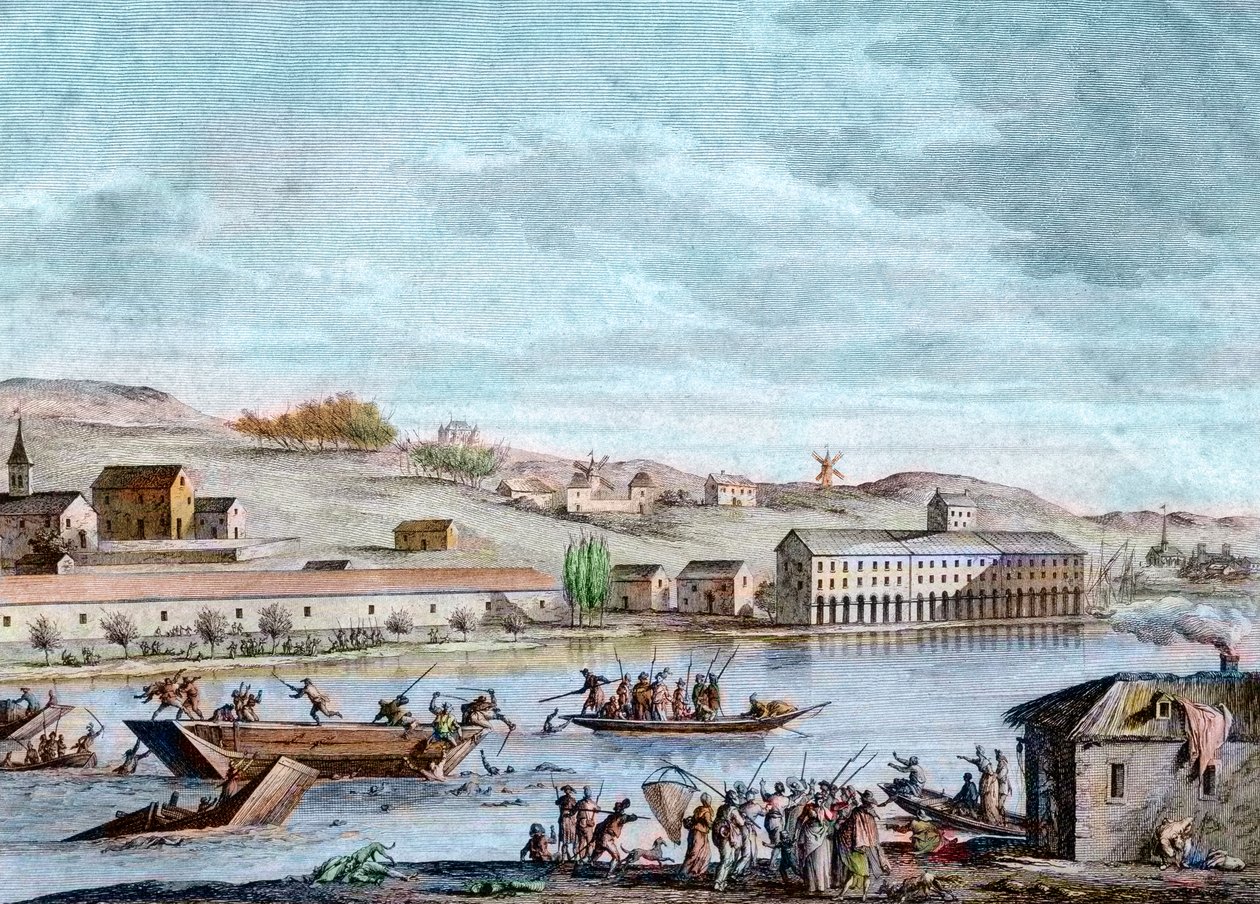 南特溺水，恐怖统治，1793年 作者 法语学校