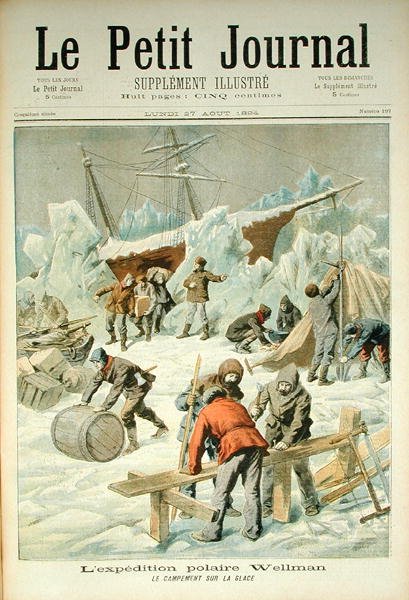 沃尔特威尔曼的极地探险（1858-1934），来自Le Petit Journal，1894年8月27日 作者 法语学校