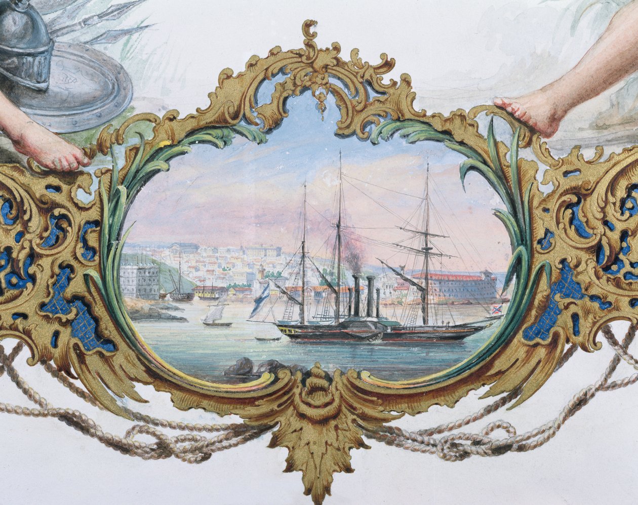 塞瓦斯托波尔港，1854年 作者 法语学校