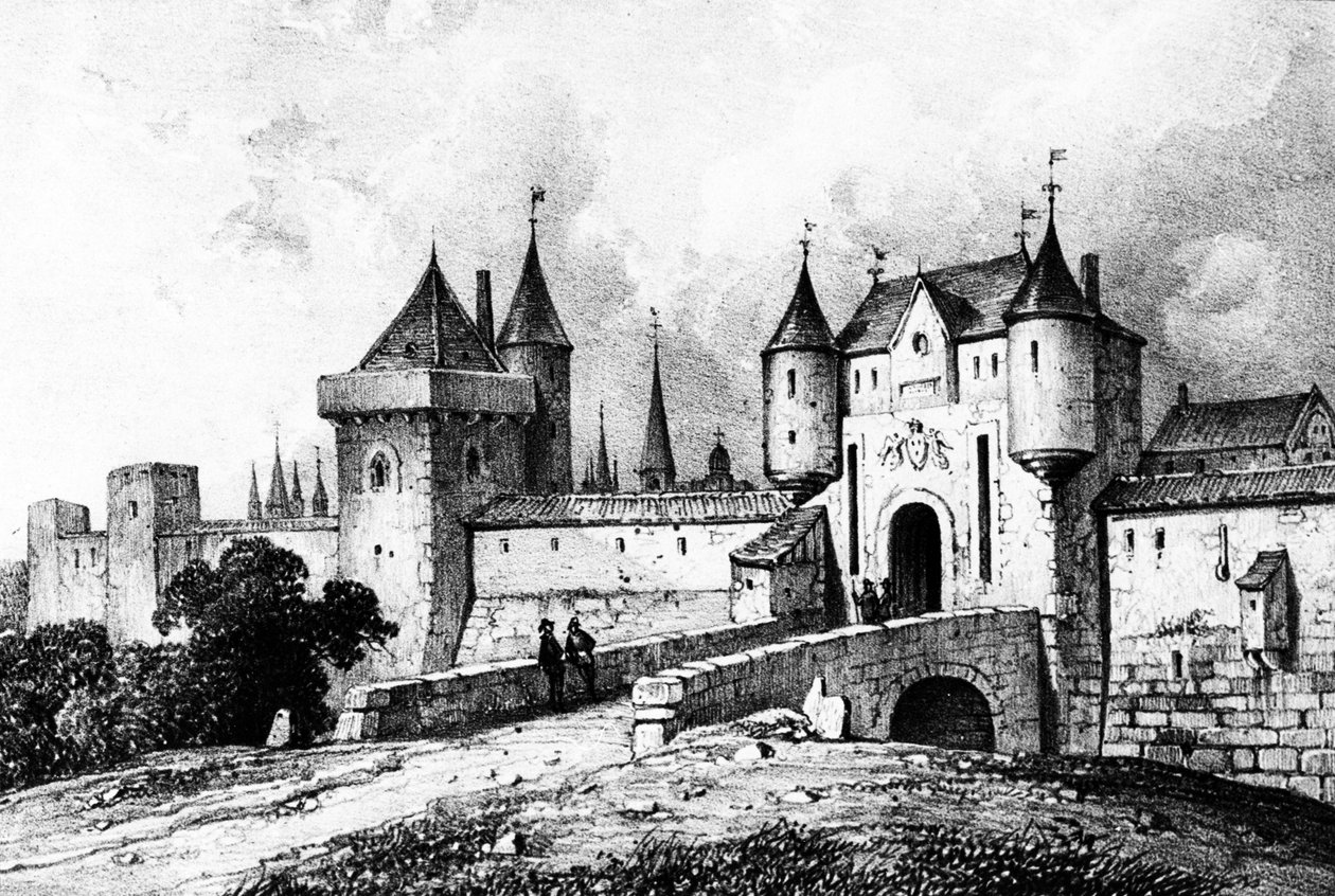 13世纪巴黎的Porte Saint-Honore 作者 法语学校