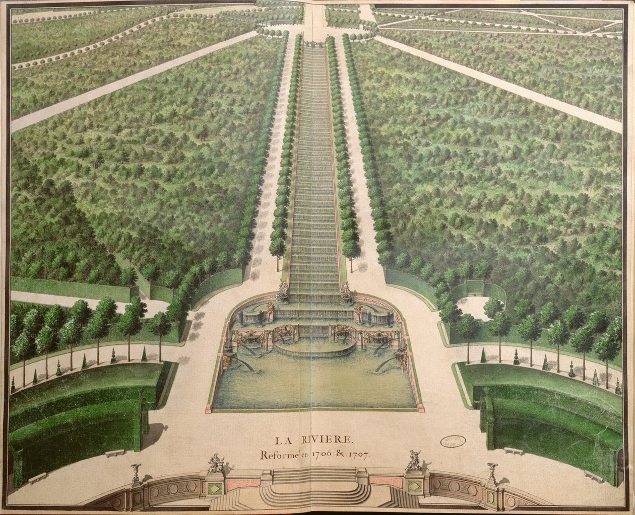 该河于18世纪初从“玛丽花园”改建为1706  -  07年 作者 法语学校