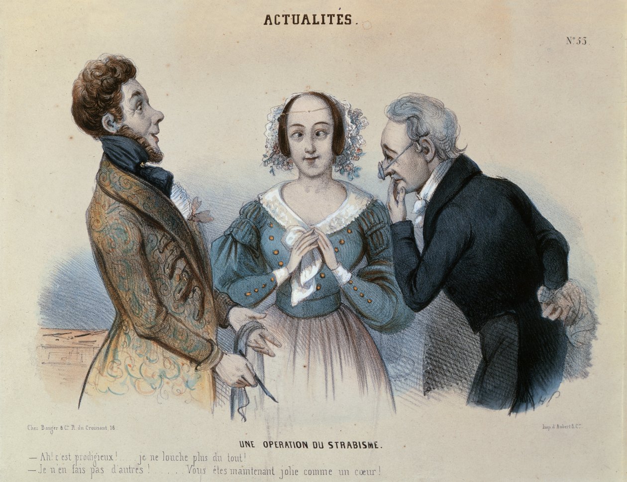 Squint Operation，c.1840 作者 法语学校