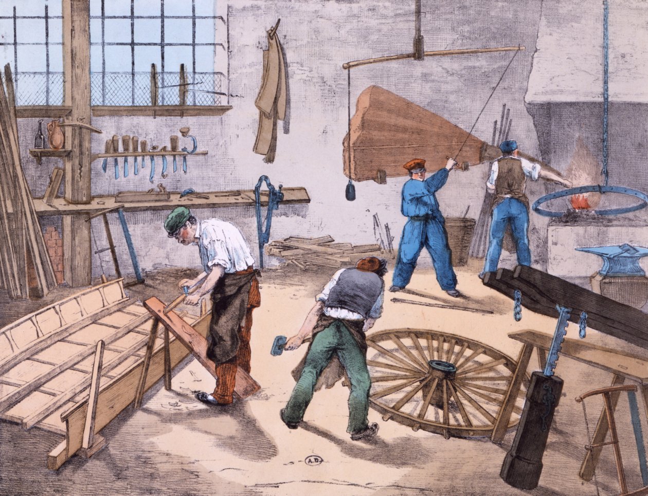 Wheelright，c.1860 作者 法语学校