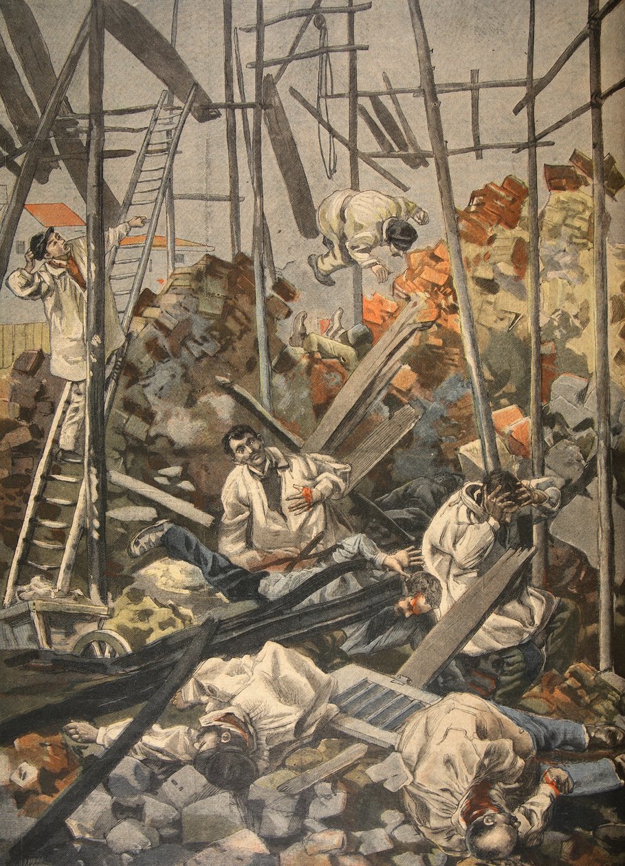 在Chesnay发生的事故，来自Le Petit Journal：Illustrative Supplement，1898年的插图 作者 法语学校