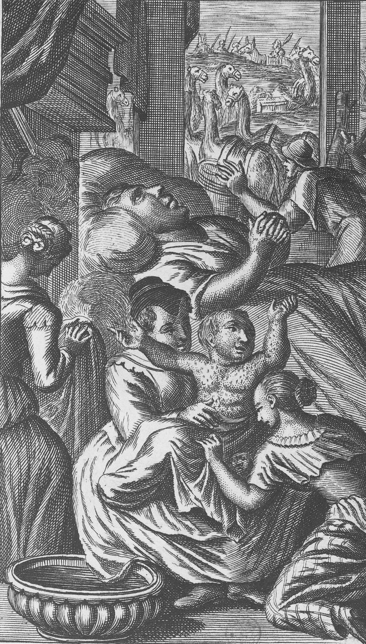 Pantagruel的诞生，出自弗朗索瓦-拉伯雷的《Gargantua和Pantagruel》的插图（雕版）。 作者 法语学校