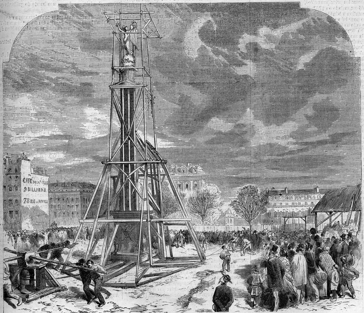 1858年，帕尔梅尔的喷泉搬到了巴黎的夏特莱广场。 作者 法语学校