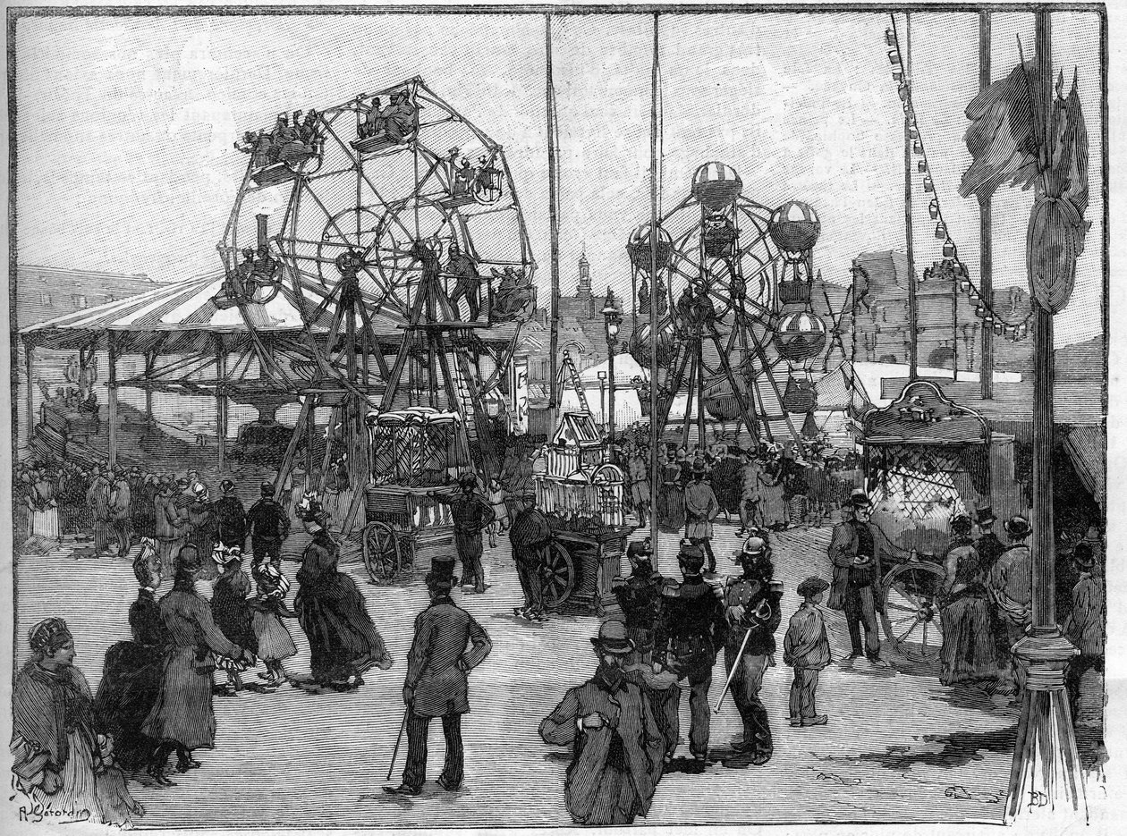 1888年在巴黎举行的节日运动会。 作者 法语学校