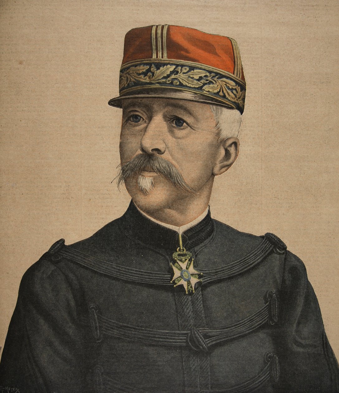 法国陆军新任参谋长，插图来自Le Petit Journal：Supplement illustre，1898年9月18日 作者 法语学校