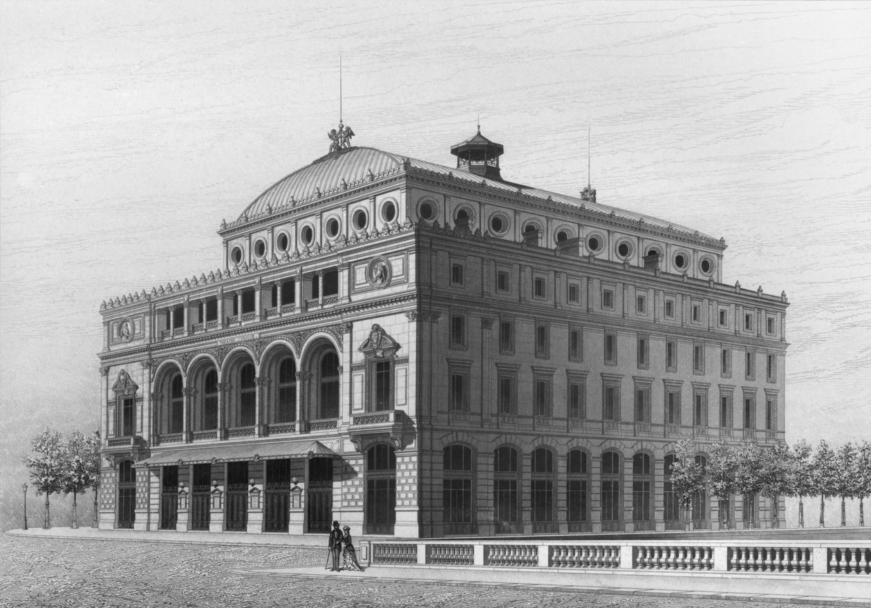 抒情剧院，现在是城市剧院，Place du Chatelet，巴黎 作者 法语学校