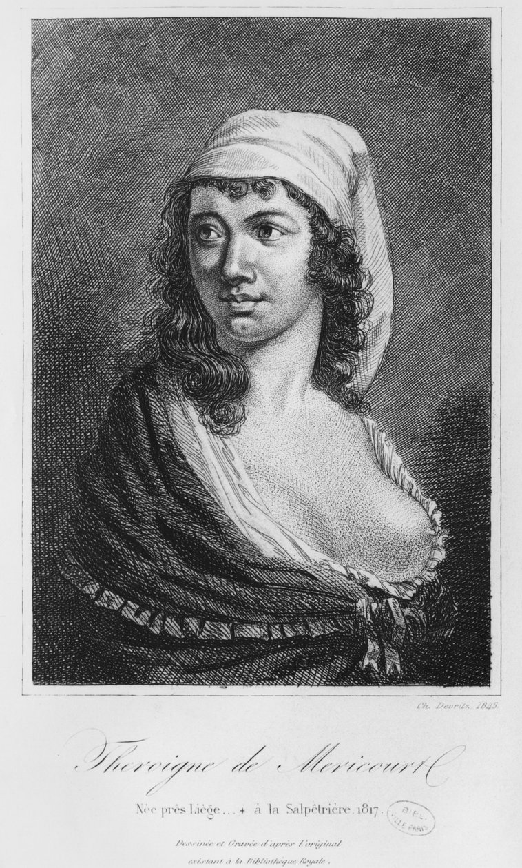Theroigne de Mericourt，1845年由Charles Devrits（19世纪）雕刻而成 作者 法语学校