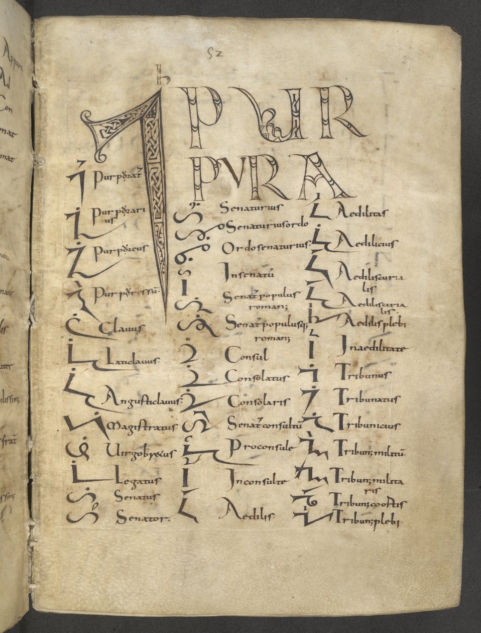 蒂罗尼手稿》，MS 37518 f.27r, 巴黎，圣日耳曼德佩区 作者 法语学校