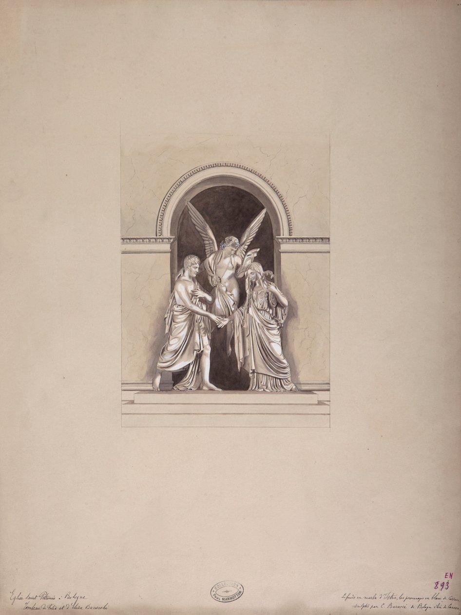 菲利克斯和Elisa Baciocchi墓，San Petronio大教堂，博洛尼亚，c.1900-20 作者 法语学校