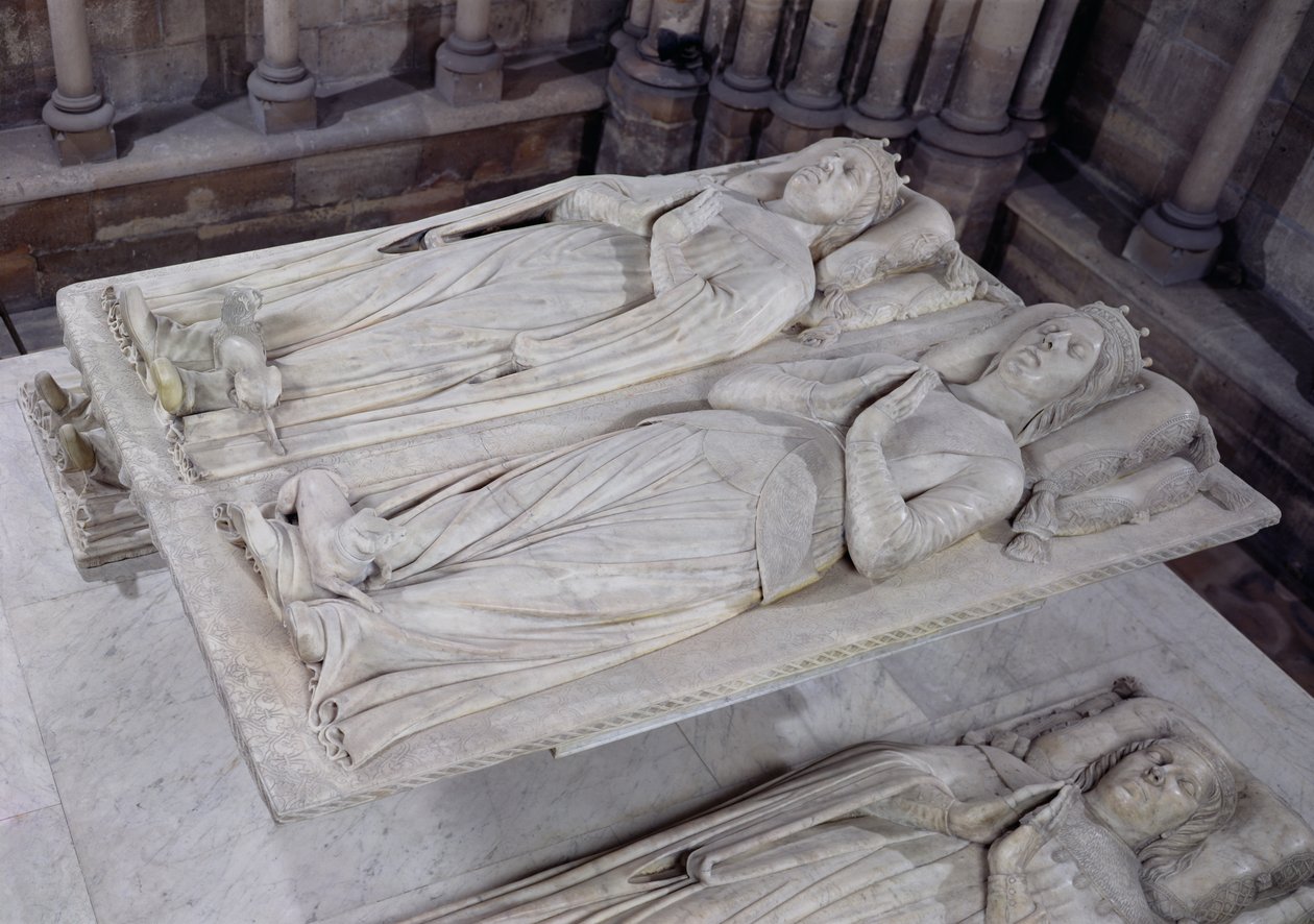 路易斯法兰西墓（d.1407）奥尔良公爵和他的妻子Valentin Visconti（d.1408）米兰公主，1502-15 作者 法语学校
