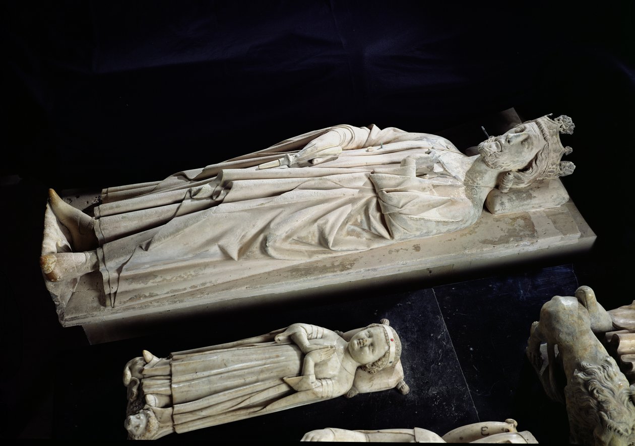 罗伯特二世的墓葬（c.970-1031）虔诚和让我（伯德1316年）的遗腹，13-14世纪 作者 法语学校
