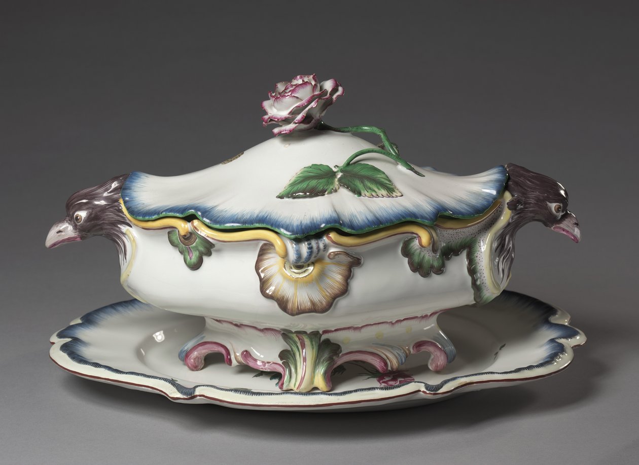 Tureen，由史特拉斯堡工厂制造，约1750年 作者 法语学校
