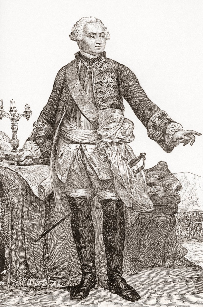 UlrichFrédéricWoldemar，Comte de Lowendal，17001755。德国出生的法国士兵和政治家。来自Les Heures Libres出版于1908年。 作者 法语学校