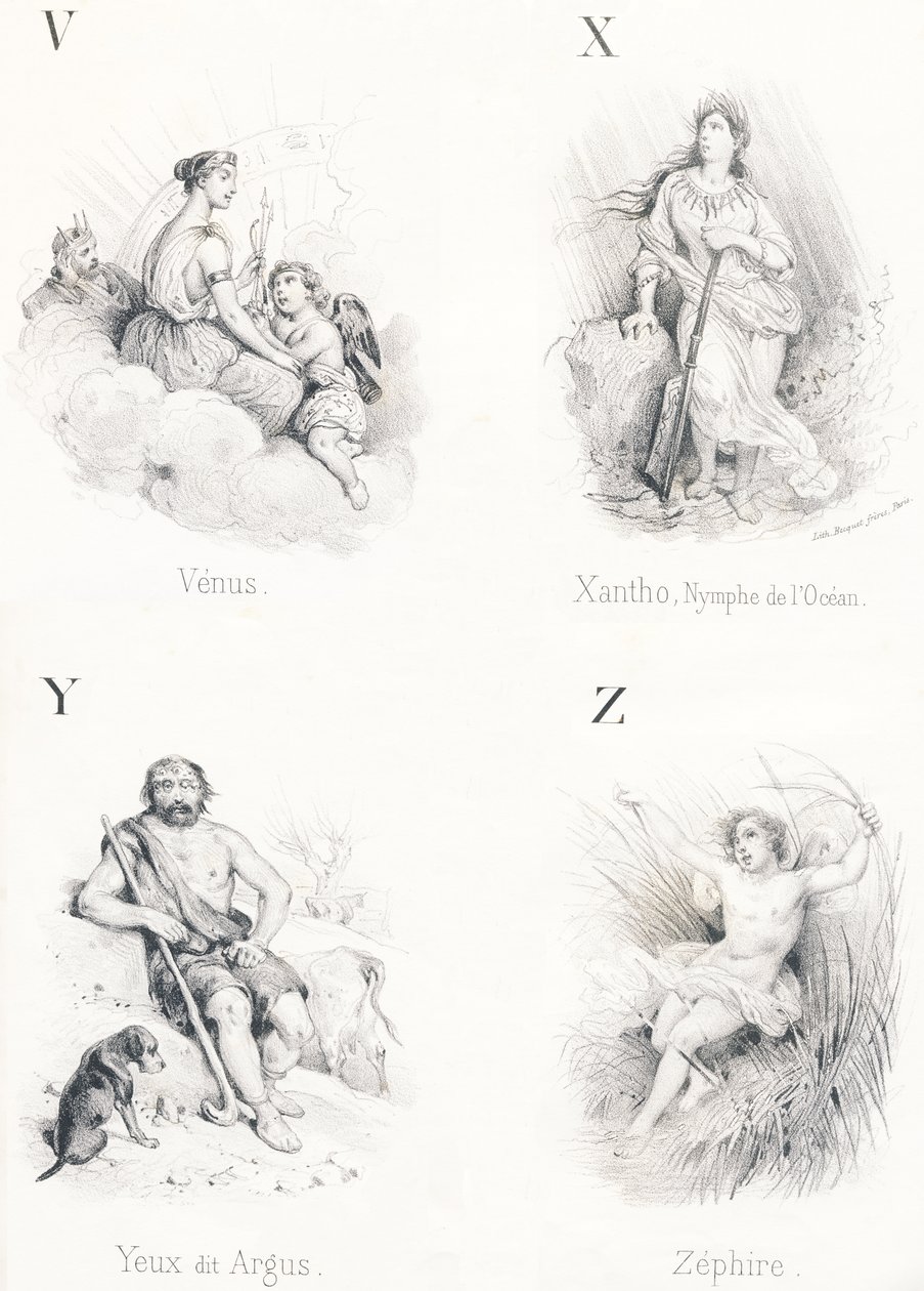 VXYZ：金星，Xantho，眼睛，Zephire 作者 法语学校