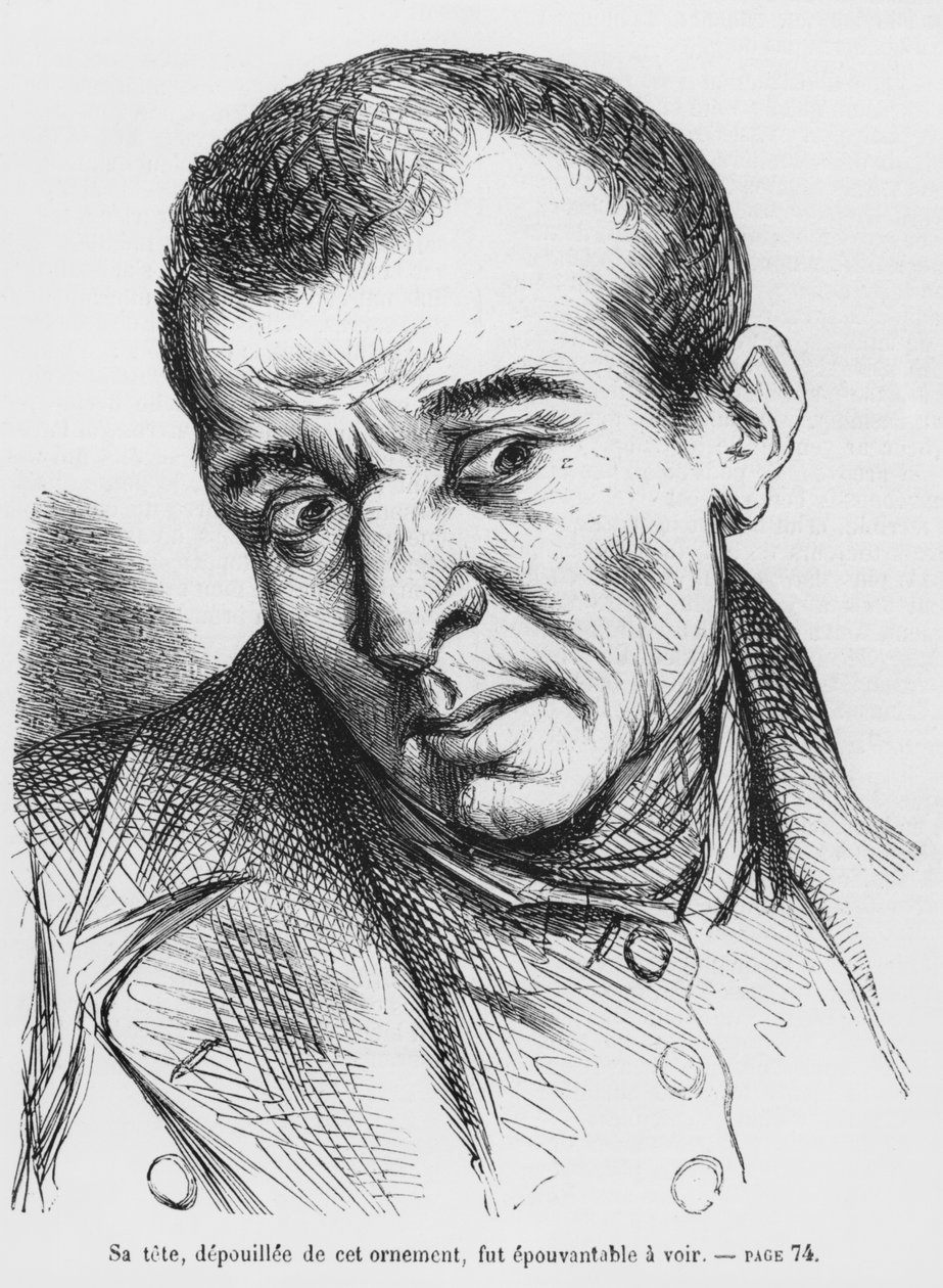 Vautrin逮捕并确认了1867年出版的Honore de Balzac的Splendors和Mesres of Courtesans的插图 作者 法语学校
