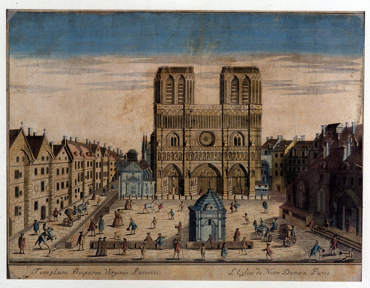 View of Notre Dame in Paris 作者 法语学校