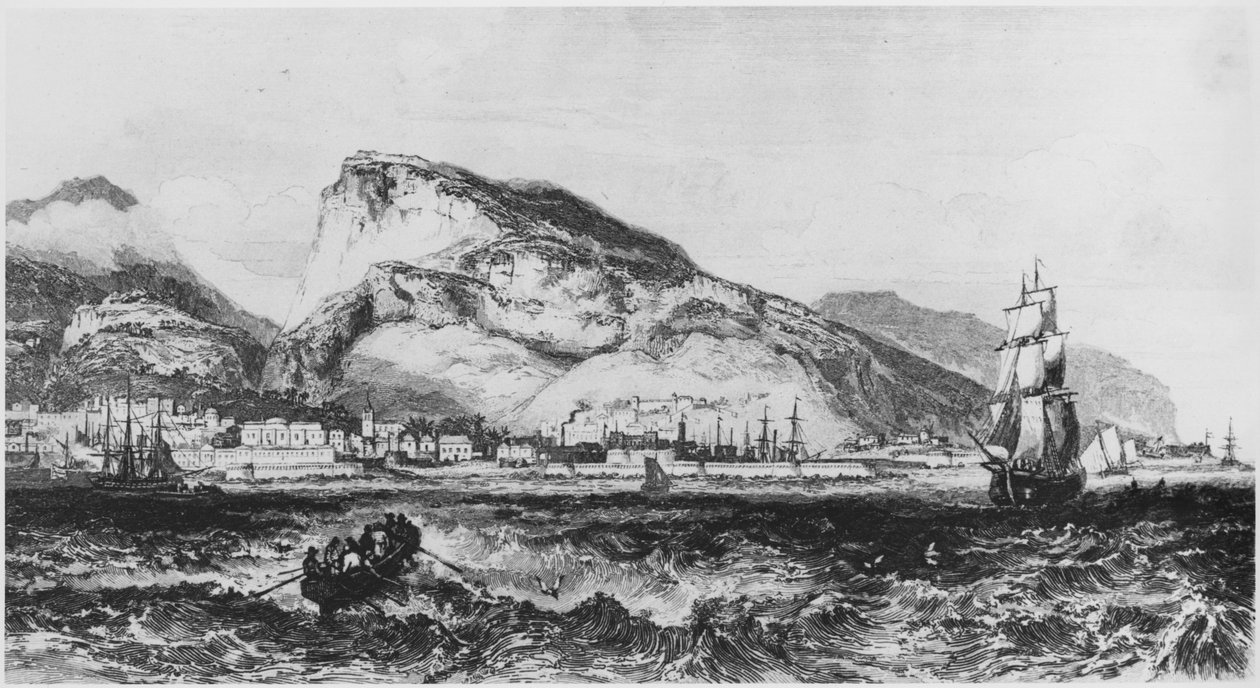 路易港，毛里求斯的视图，来自Iles de lAfrique的插图，来自Armand dAvezac（1798-1875）巴黎，1848年出版 作者 法语学校