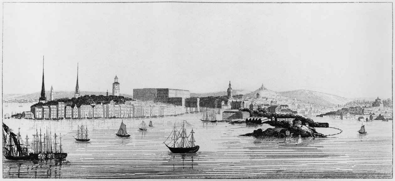 1841年斯德哥尔摩的视图 作者 法语学校