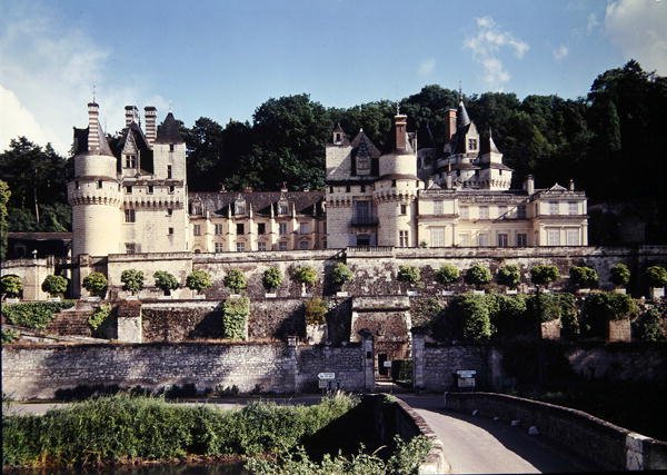 城堡dUsse的视图，建于1480年之前为Antoine de Bueil建造 作者 法语学校