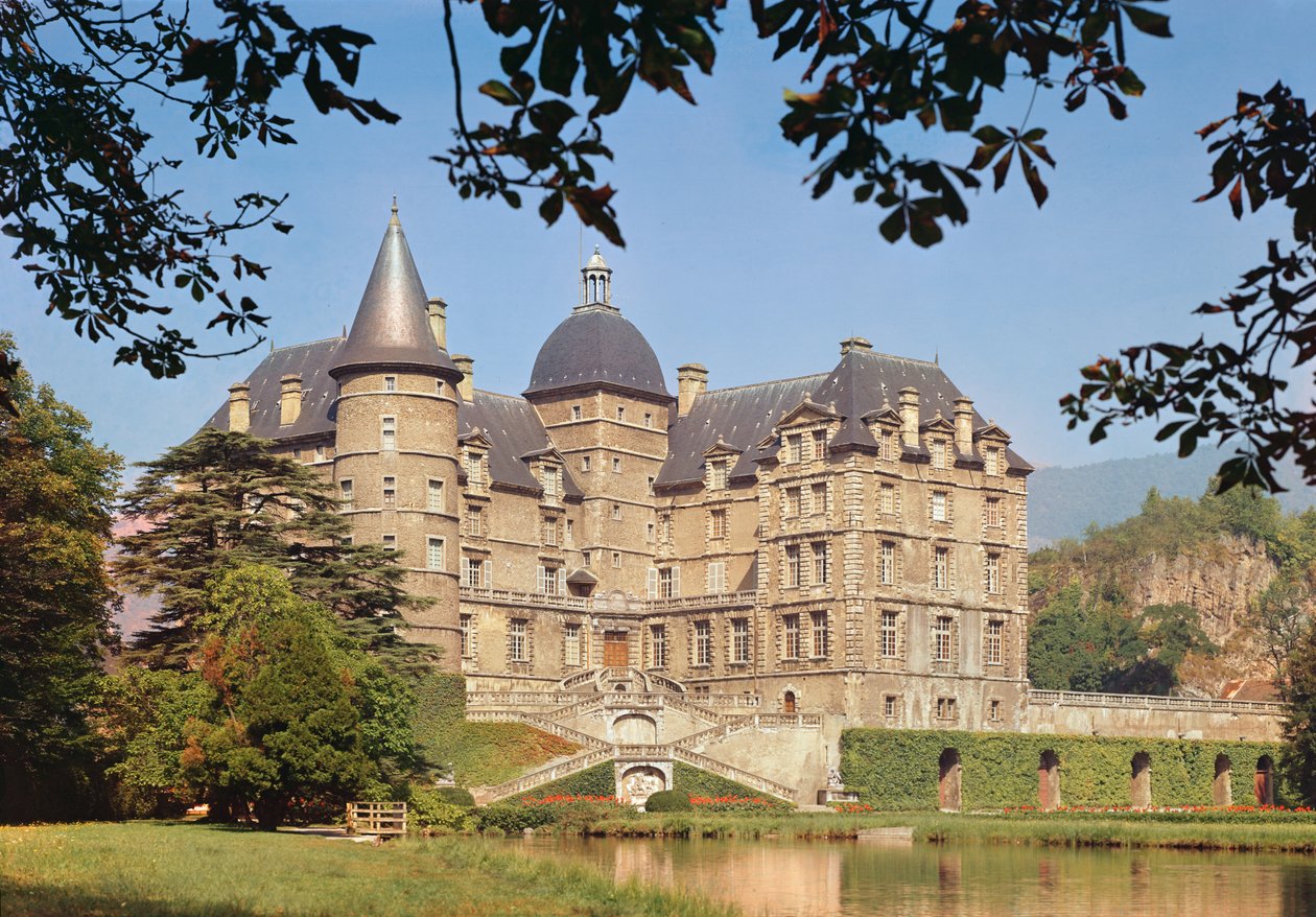 Chateau de Vizille的视图，为1611-19的Lesgiuieres警察建造 作者 法语学校