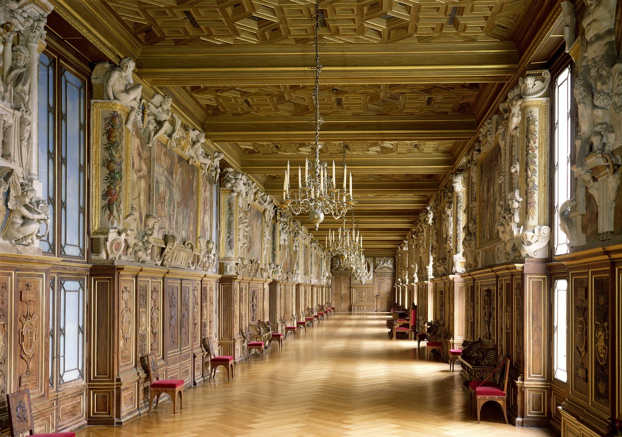 鉴于Galerie Francois I，1528-40 作者 法语学校