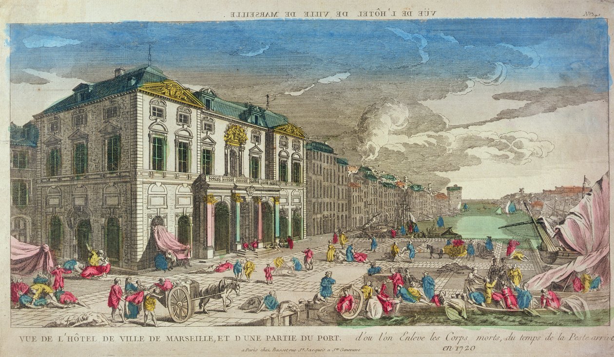 1720年，Hotel de Ville酒店位于马赛（Marseille） 作者 法语学校