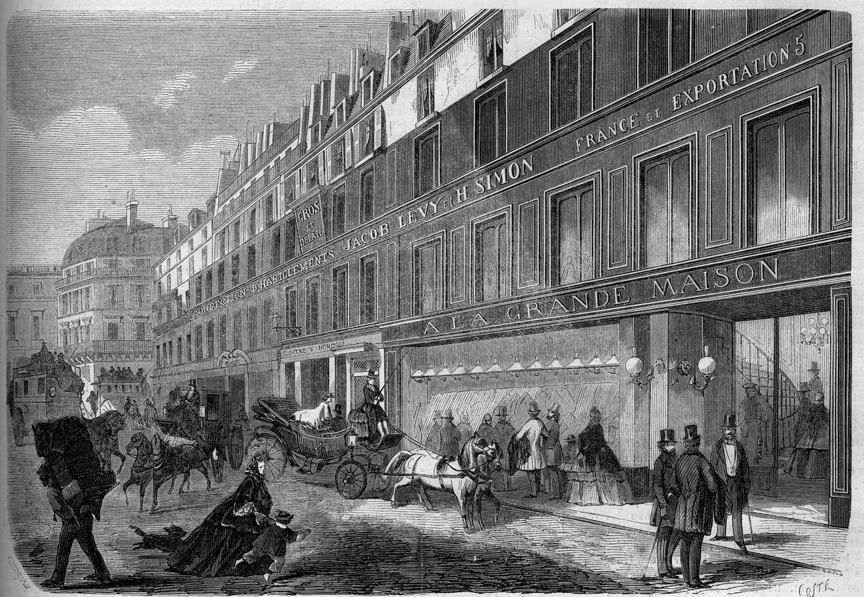 服装厂 "La Grande Maison "的外墙景观。巴黎 作者 法语学校