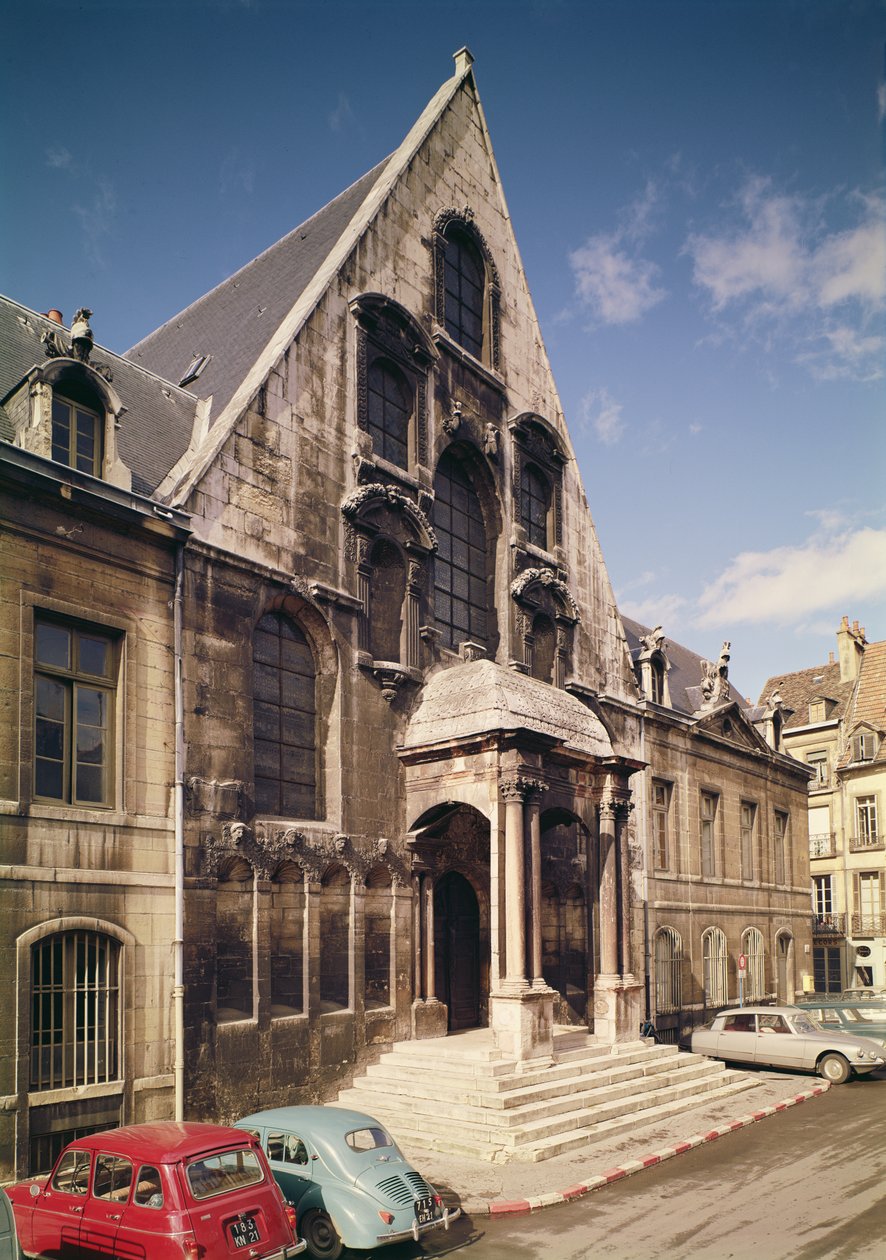 Palais de Justice的门面的看法，在1572年建造 作者 法语学校