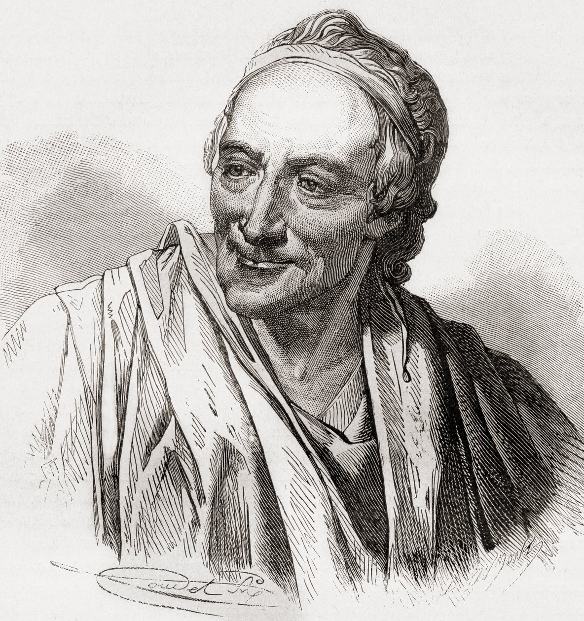Voltaire，来自Histoire de France，出版于1880年 作者 法语学校